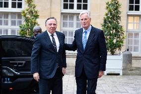 PM Barnier Receives Quebec Prime Minister - Paris