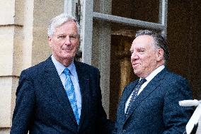 PM Barnier Receives Quebec Prime Minister - Paris