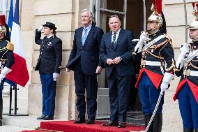 PM Barnier Receives Quebec Prime Minister - Paris