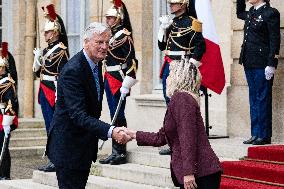 PM Barnier Receives Quebec Prime Minister - Paris