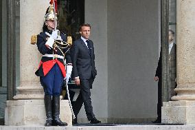 President Macron Welcomes King Of Cambodia - Paris