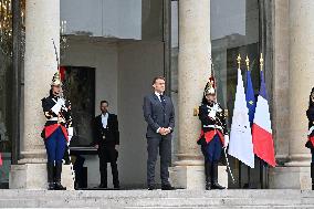 President Macron Welcomes King Of Cambodia - Paris