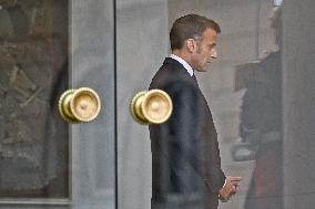 President Macron At The Elysee Palace - Paris