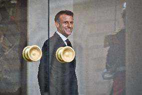 President Macron At The Elysee Palace - Paris