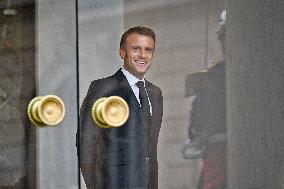 President Macron At The Elysee Palace - Paris