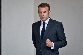 President Macron At The Elysee Palace - Paris