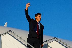 PM Trudeau Departs To The Francophonie Summit - Ottawa