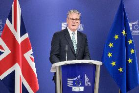 Keir Starmer And Ursula Von Der Leyen Meeting - Brussels