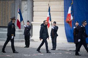 Tribute To The Victims Of The Attack On October 3, 2019 - Paris