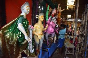 Durga Puja Preparation In India