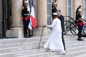 French President Welcomes Chad's President - Paris