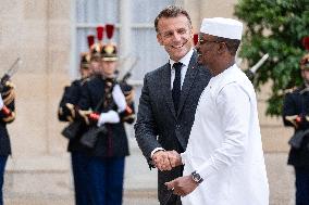 French President Welcomes Chad's President - Paris