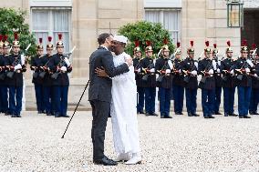 French President Welcomes Chad's President - Paris