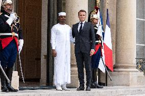 French President Welcomes Chad's President - Paris