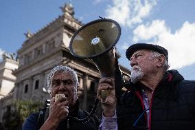 March From The National Congress To The Plaza De Mayo Against The Veto Of The University Budget Announced By President Javier Mi