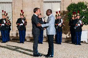 Benin’s President Patrice Talon At The Elysee - Paris