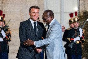 Benin’s President Patrice Talon At The Elysee - Paris