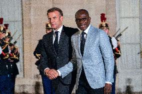 Benin’s President Patrice Talon At The Elysee - Paris