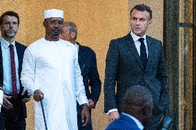 Chad's President Idriss Deby At The Elysee - Paris