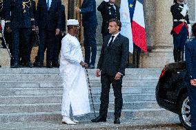 Chad's President Idriss Deby At The Elysee - Paris