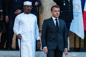 Chad's President Idriss Deby At The Elysee - Paris