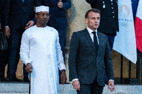 Chad's President Idriss Deby At The Elysee - Paris