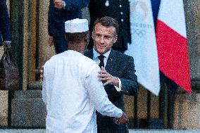 Chad's President Idriss Deby At The Elysee - Paris