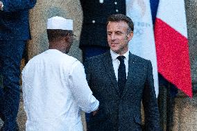 Chad's President Idriss Deby At The Elysee - Paris