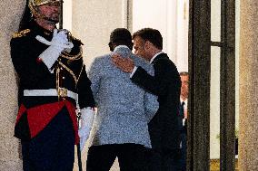 Benin’s President Patrice Talon At The Elysee - Paris