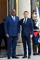 Congolese President Tshisekedi At The Elysee - Paris