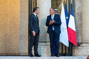 Chad’s President Idriss Deby At The Elysee - Paris