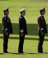 Claudia Sheinbaum, President Of Mexico, Leads Salute Ceremony For Armed Forces And National Guard