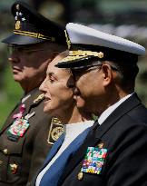 Claudia Sheinbaum, President Of Mexico, Leads Salute Ceremony For Armed Forces And National Guard