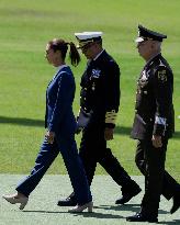 Claudia Sheinbaum, President Of Mexico, Leads Salute Ceremony For Armed Forces And National Guard