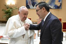 Pope Francis Meets Sadyr Japarov - Vatican