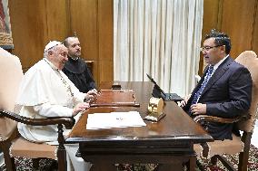 Pope Francis Meets Sadyr Japarov - Vatican