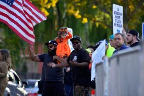 Protest In Brooklyn, New York