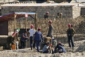 Reconstruction in flood-hit North Korean city