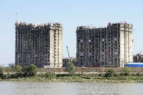 Reconstruction in flood-hit North Korean city