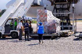 WHO Aid Arrives In Beirut