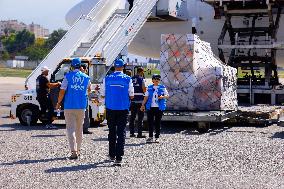 WHO Aid Arrives In Beirut