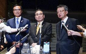 Japan PM Ishiba holds talks with business leaders