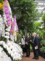 Japan crown prince at botanical garden