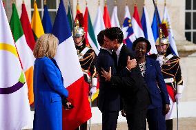 Justin Trudeau is welcomed to the Francophonie Summit