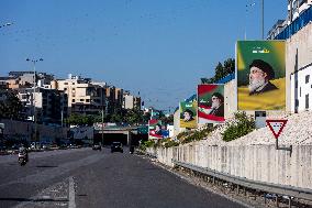 New Posters Salute Killed Hezbollah Leader Nasrallah - Beirut