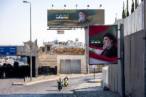 New Posters Salute Killed Hezbollah Leader Nasrallah - Beirut