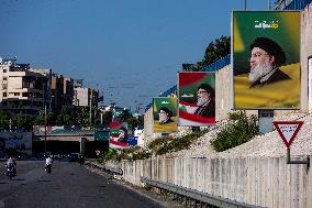 New Posters Salute Killed Hezbollah Leader Nasrallah - Beirut