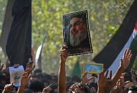 Anti Israel Protest In Kashmir