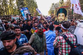 Anti Israel Protest In Kashmir