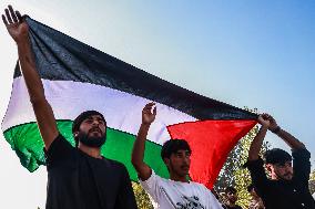 Anti Israel Protest In Kashmir